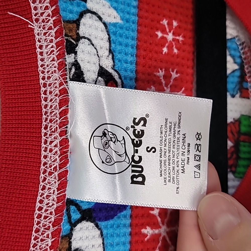 3/$20🎉 Buc-ee’s Christmas Beaver Pajamas One-Piece Footless Zip Santa Holiday - Picture 4 of 4